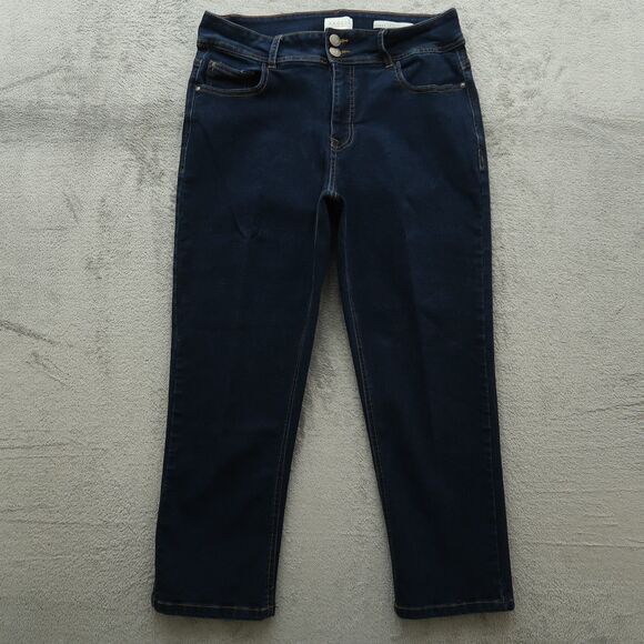 Angels Jeans Women's Size 12 High-Rise Everluxe Curvy Skinny Capri  25" Inseam - Picture 1 of 16